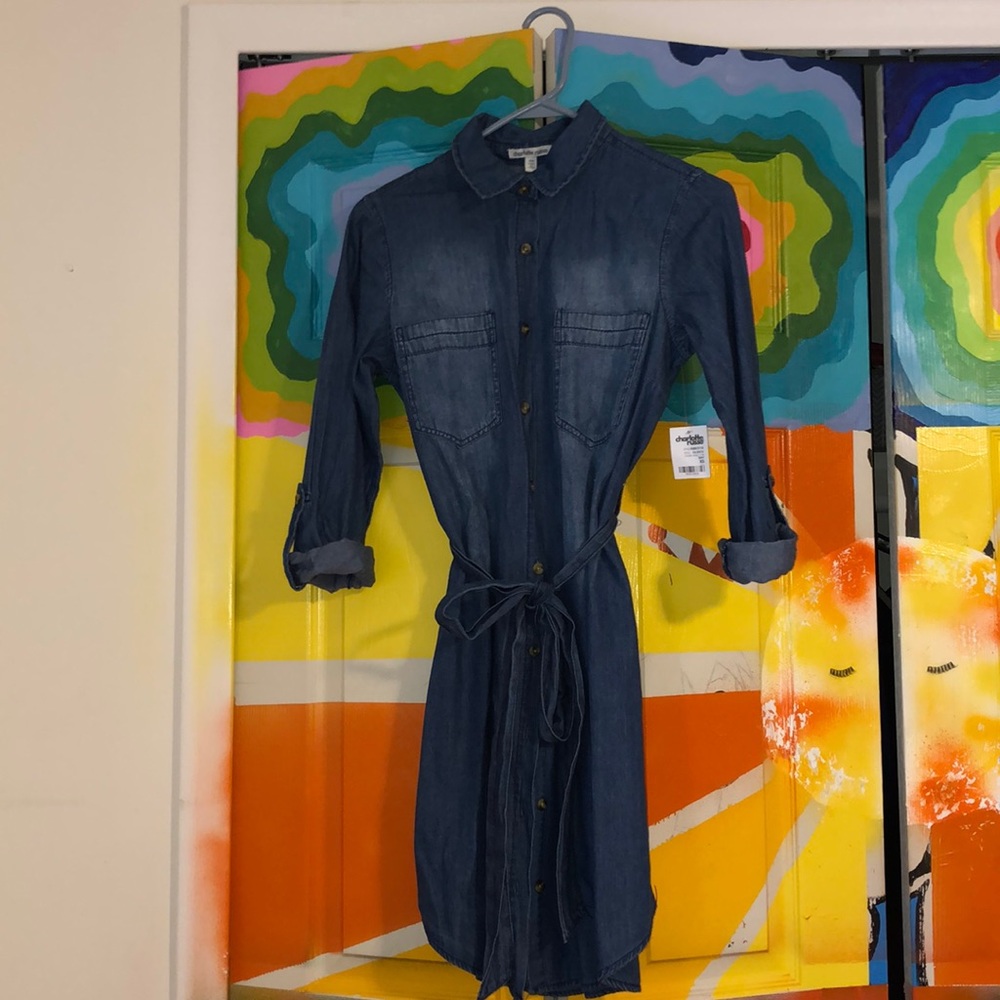 CHARLOTTE RUSSE Denim Dress NWT